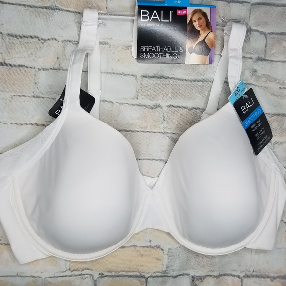 Bali One Smooth U Smoothing & Concealing Underwire Bra - Seamless Full Coverage Bra For A Sleek Look